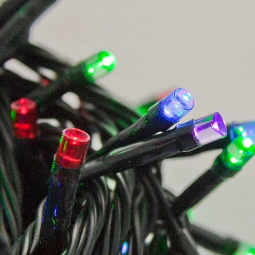 Trade Shop - Catena Luminosa 500 Luci Led Lucciole Multicolor Controller 8 Funzioni Esterno -