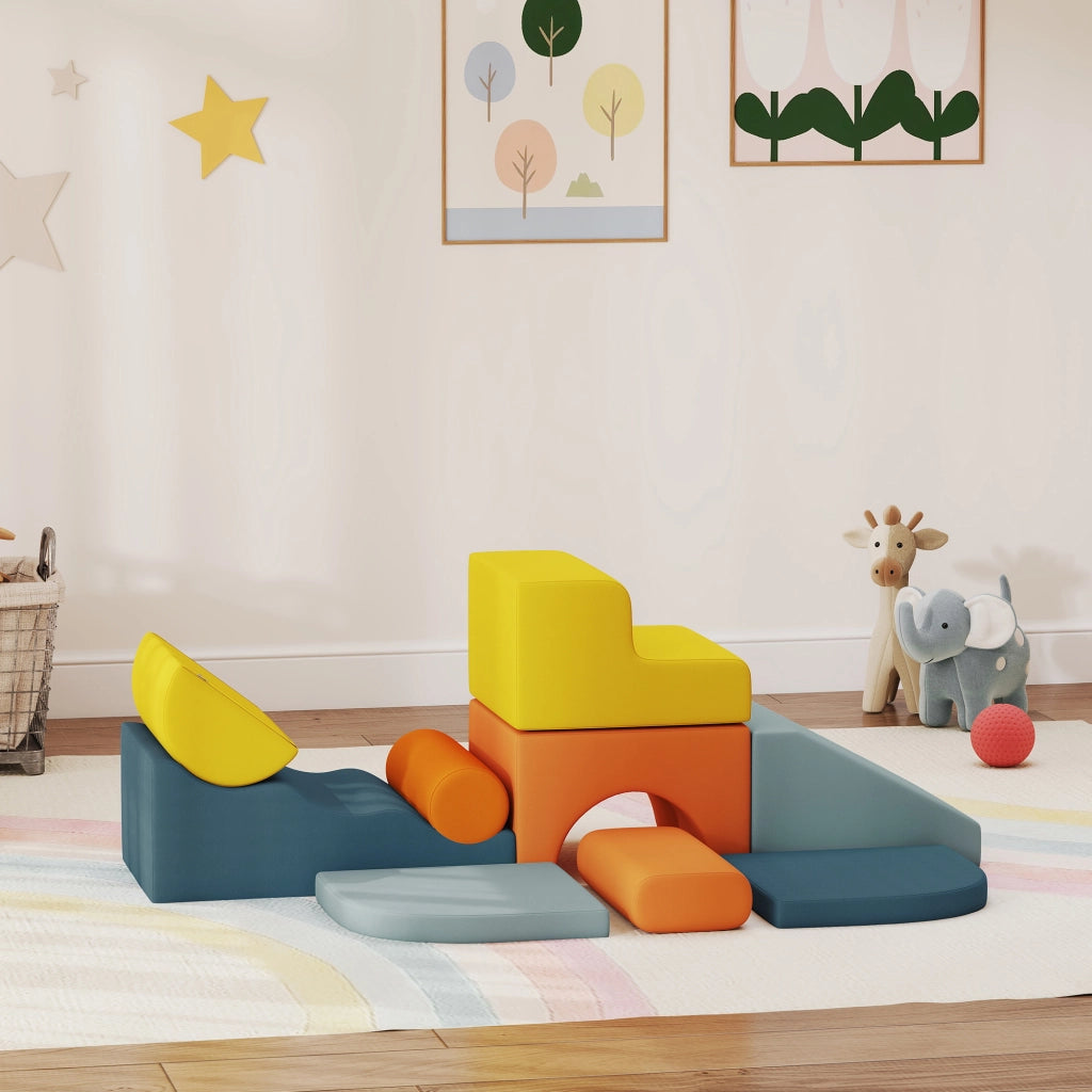 Set di Blocchi da Costruzione Morbidi ¨C zephmum ¨C 9 Pezzi Multicolore