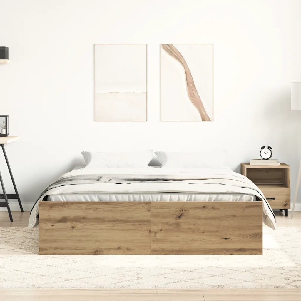 Giroletto senza Materasso-Struttura Letto Rovere Artigianale 140x200cm 775087