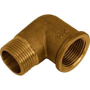 GOMITO MASCHIO/FEMMINA OTTONE GIALLO 3/8x3/8 - MADE IN ITALY