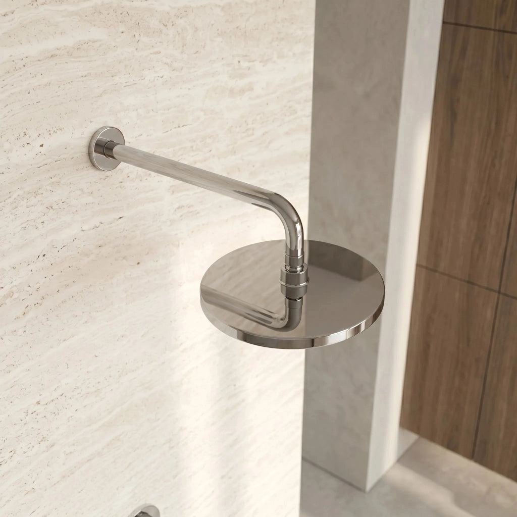 Braccio Doccia Rotondo Rea Js-9021 40cm Chrome