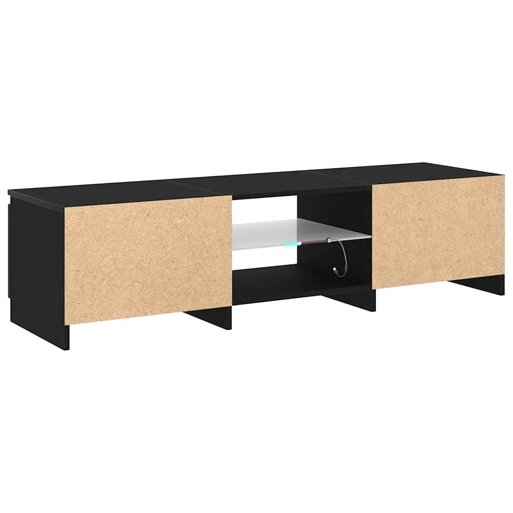 Mobile TV-Credenza per TV-Console TV Rovere Nero 140 x 38,5 x 36 cm Legno multistrato
