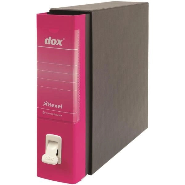 Rexel dox 2 registratore a leva formato legale fucsia - D26200