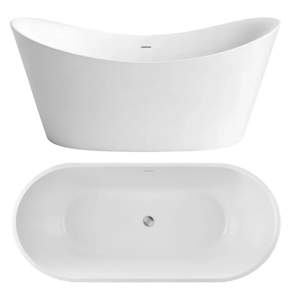Vasca Bagno Da Terra Rea Ferrano 170 Copritappo bianco