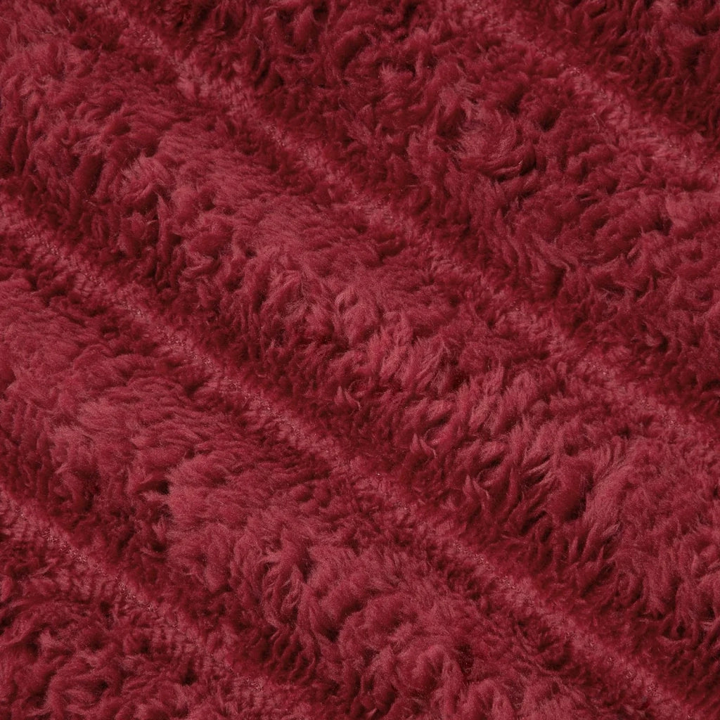 Coperte da Pile 6 pcs Rosso Bordeaux 150 x 130 cm Panno 42016893