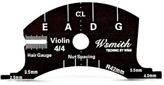 Strumento per riparazione di una viola - Kit di pulizia per la corda - Nero - Strumento di lavoro per viola - Ideale per il mantenimento della viola - Formato 4/4