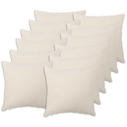 Federa 12 pcs HEERLEN Crema 45 x 45 cm Bouclé 910428