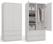 Armadio MALWA SS-90 bianco guardaroba