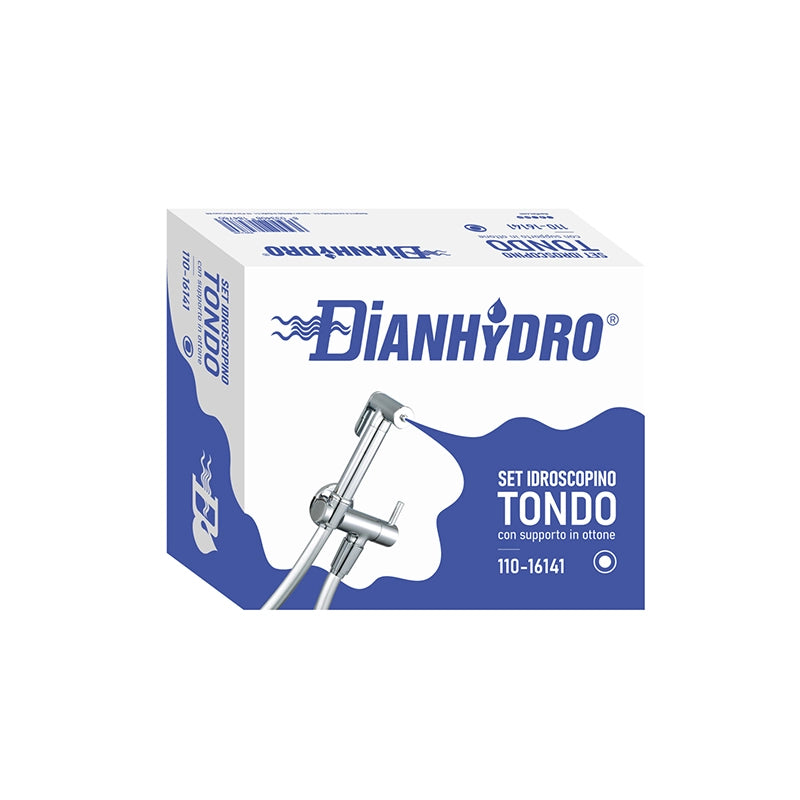 SET IDROSCOPINO + FLEX + SUPPORTO OTTONE TONDO DH- Cromo- DH- pezzi 1