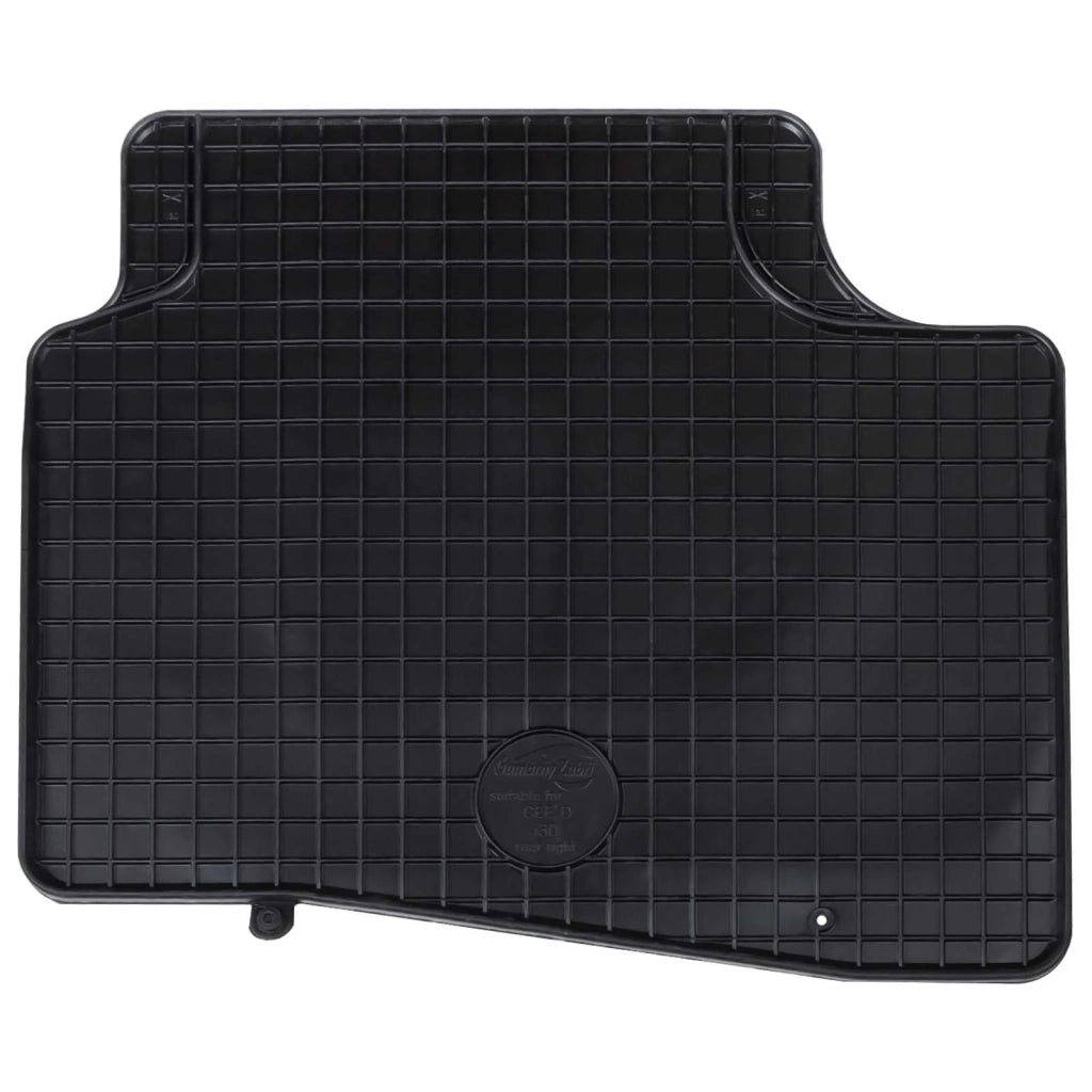 Tappetino per Auto 4 pcs Nero Gomma 42029146