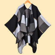 Nuova sciarpa/scialle da donna in jacquard, spessa e calda.