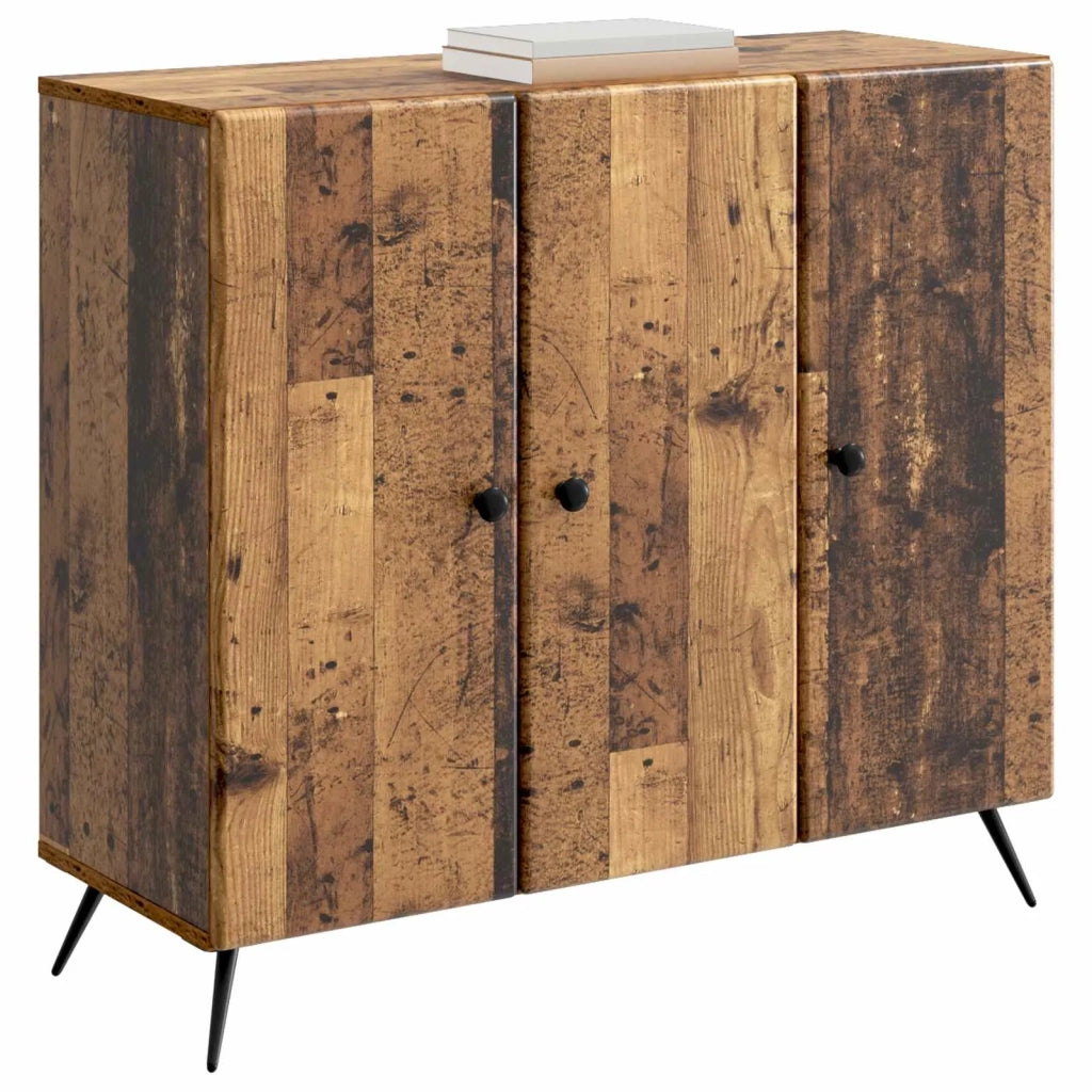 Credenza | Madia | Buffet da pranzo | Armadio da pranzo Legno antico 89 x 34,5 x 80 cm Legno ingegnerizzato