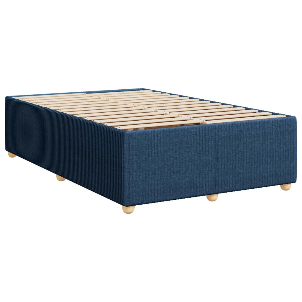 Letto box spring con materasso Blu 120 x 200 cm Tessuto 3451453