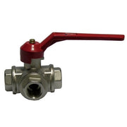 VALVOLA A SFERA A 3 VIE  CON LEVA- 1/2 (DN 15) 50 bar / 725 psi- ITAP- pezzi 1