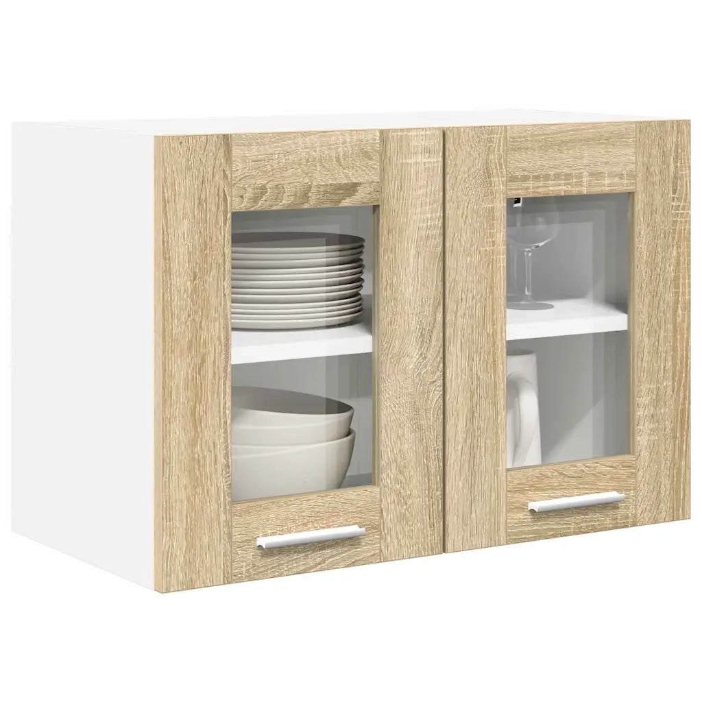 Armadio pensile | Mobile da Cucina con porta 2 pz Rovere Sonoma 60 x 31 x 40 cm