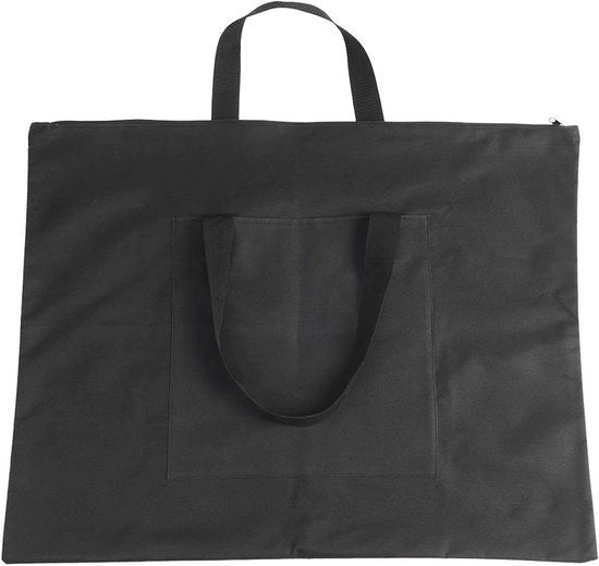 Portfolio grande formato con schiena in nylon - A2 tavolo per disegno e pittura con contenitore per materiali - borsa per documenti - contenitore per attrezzature artistiche