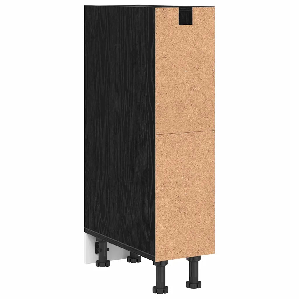 Base per Cucina-Mobile Base da Cucina Riga Rovere nero 20 x 44,5 x 81,5 cm