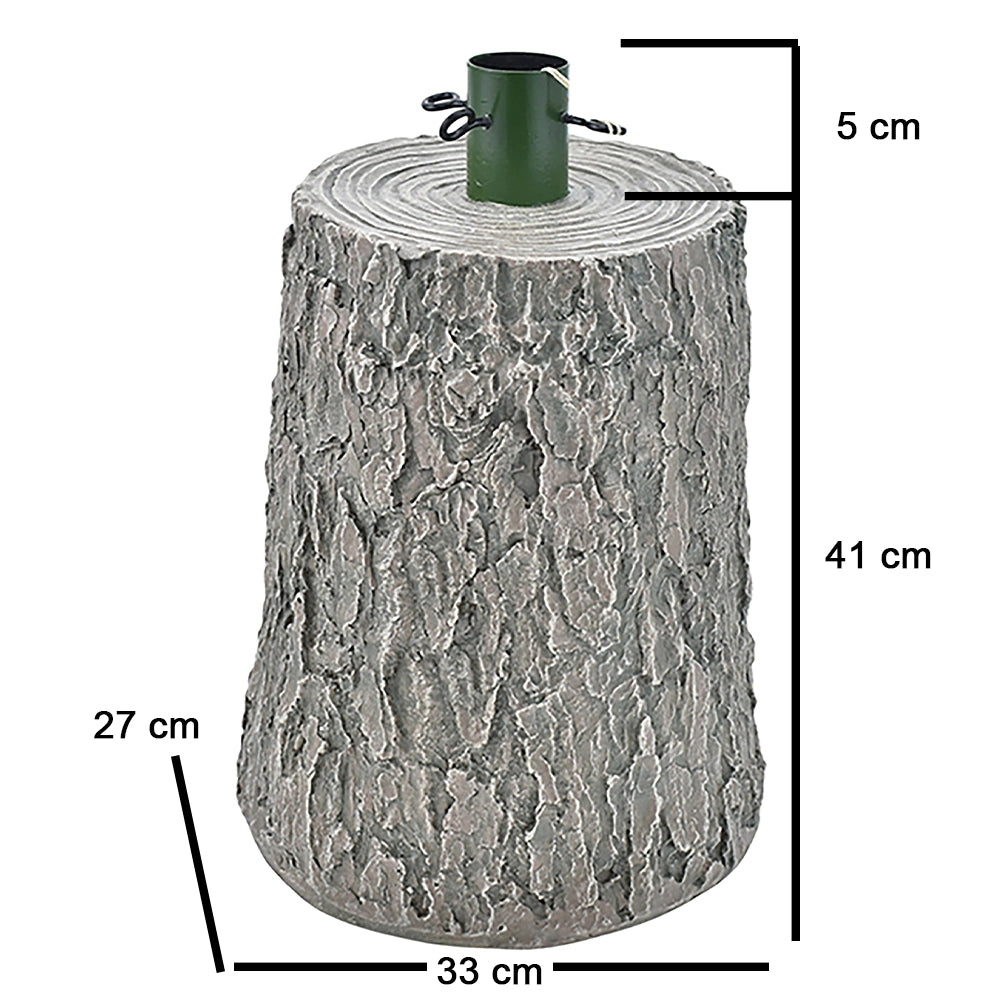 Base Supporto Albero Natale Chiaro Tronco Natalizio Attacco Universale H 46 cm
