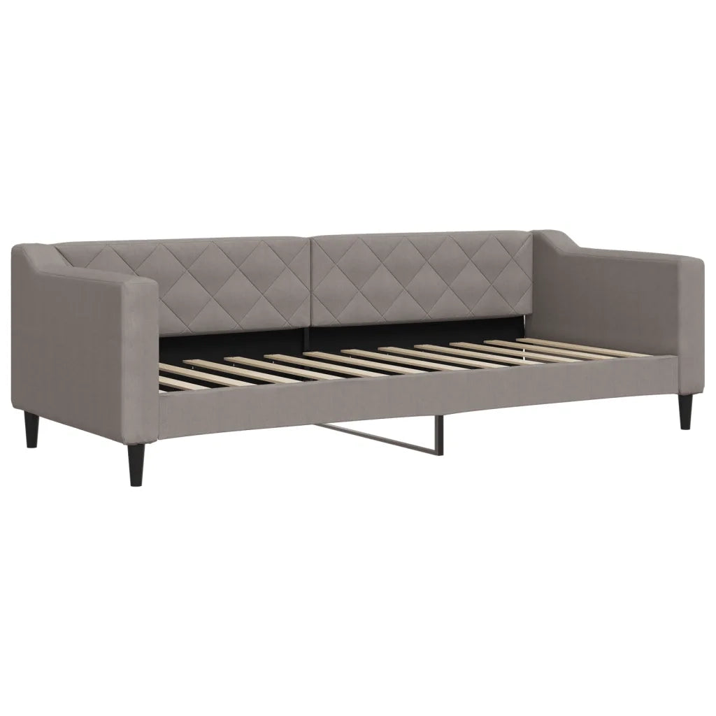 Letto singolo | Letto per adulti | Letto da Giorno Tortora 80x200 cm in Tessuto