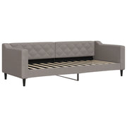 Letto singolo | Letto per adulti | Letto da Giorno Tortora 80x200 cm in Tessuto