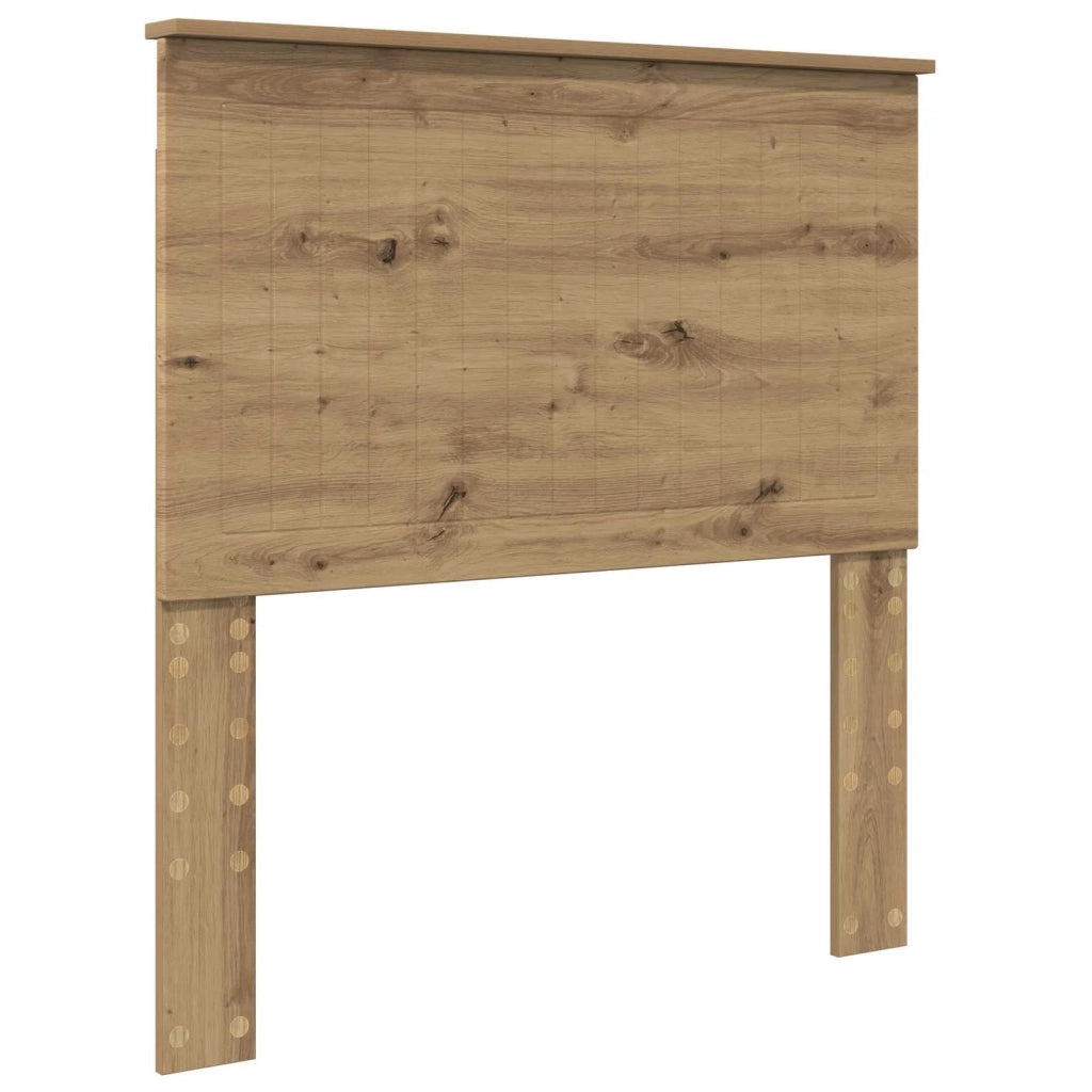 Letto singolo | Letto per adulti | Struttura del letto con testiera Rovere artigianale 90 x 190 cm