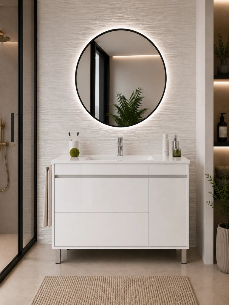 Mobile bagno con lavabo ORIGENBATH CAPRERA senza specchio 60x45 cm bianco