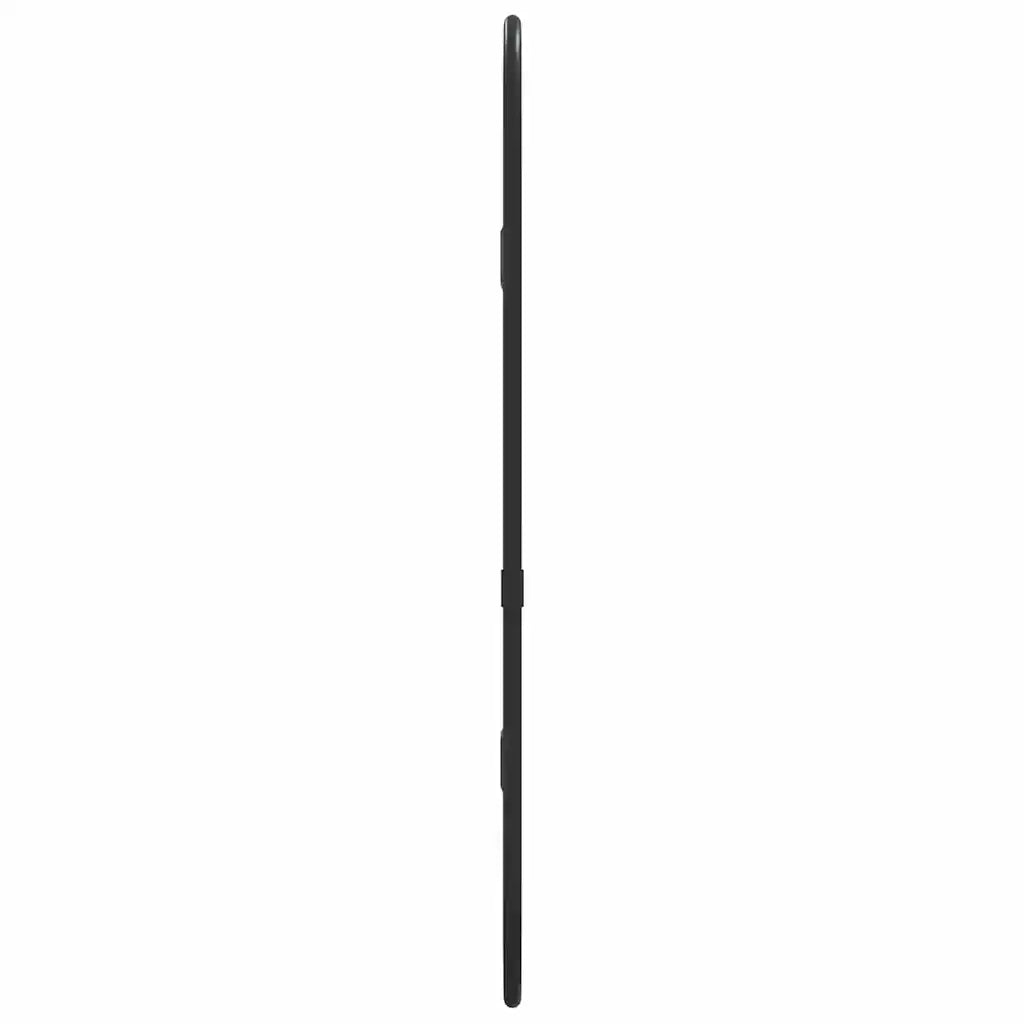 Specchio da Parete Nero 40x15 cm Ovale 348202