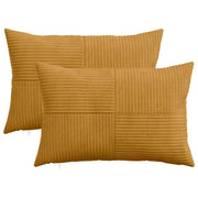 Federa 2 pcs ALMELO Giallo 40 x 60 cm corduroy 914403