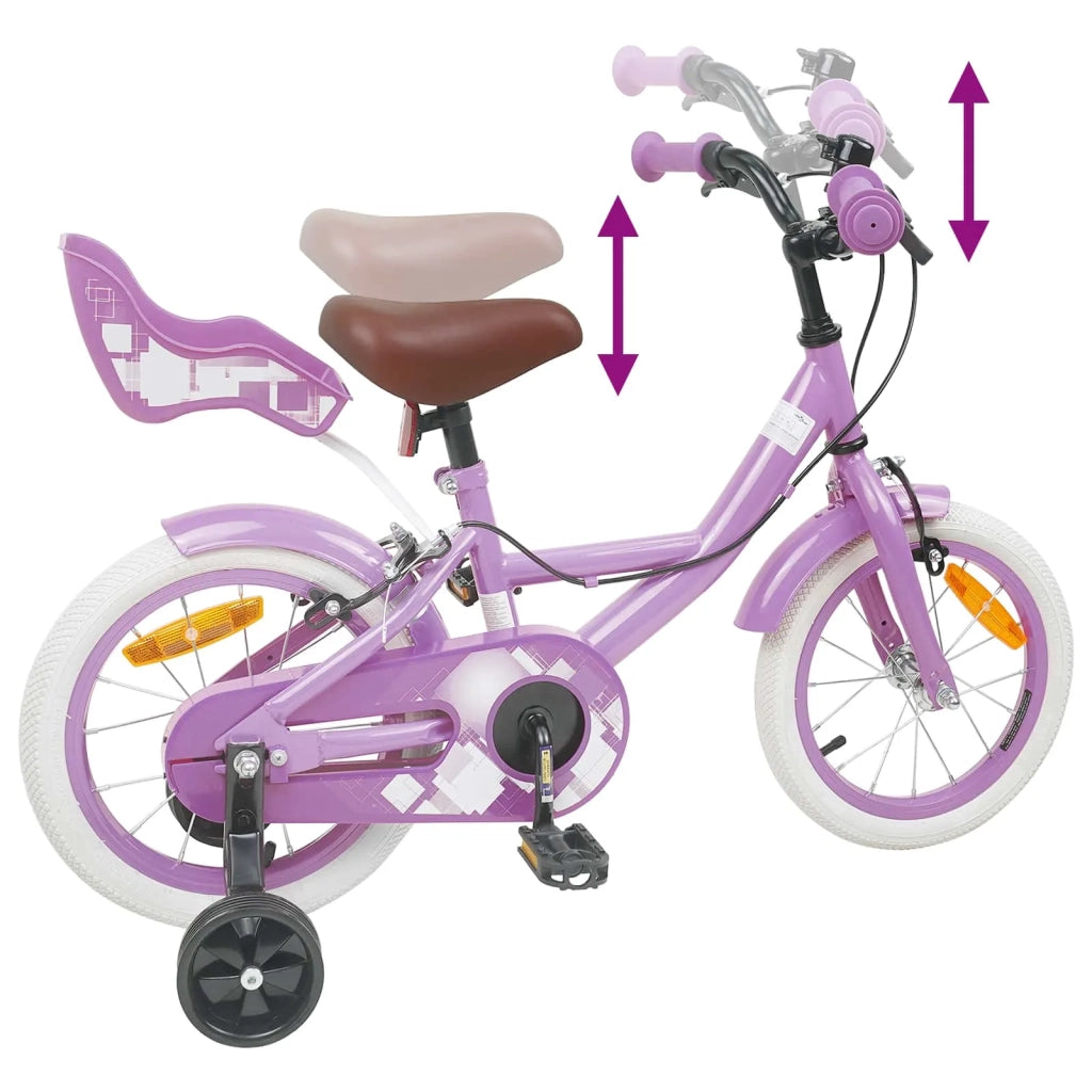 Bicicletta per Bambini 16 Pollici per bambini di 4-6 anni Viola 42009425