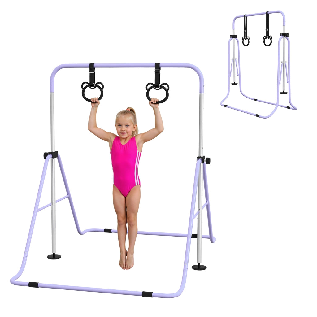 Barra orizzontale per bambini ¨C zephmum ¨C viola, regolabile, pieghevole