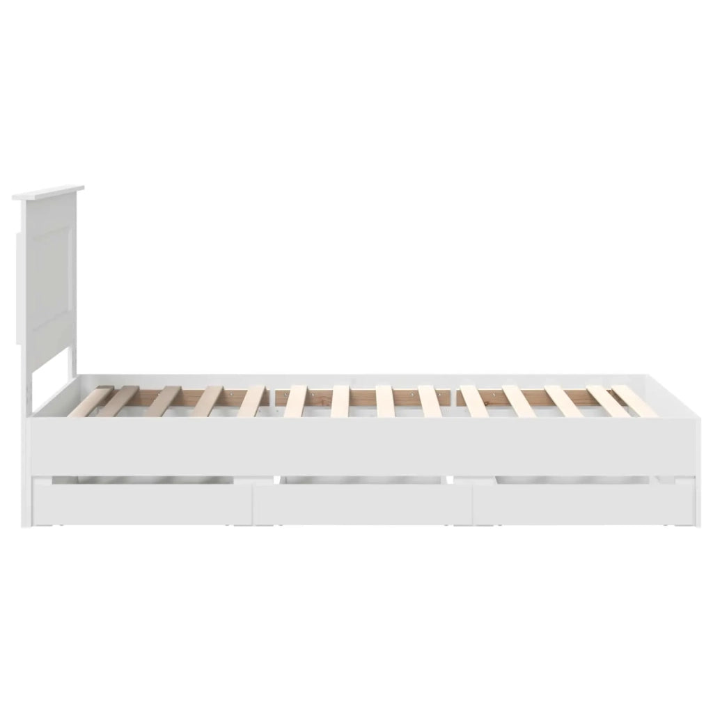 Struttura del letto Bianco 75 x 190 cm Legno Ingegnerizzato 3410214