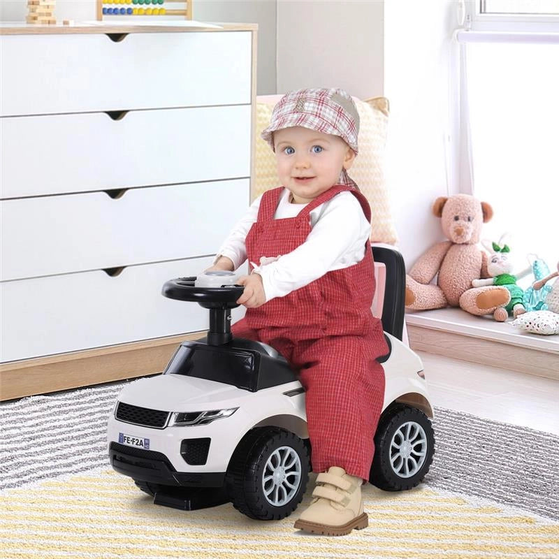 MACCHINA CAVALCABILE GIOCATTOLO PER BAMBINI 12-36 MESI BIANCA
