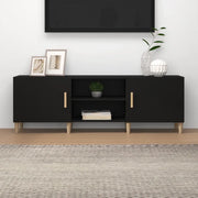 Mobile Porta TV Nero 150x30x50 cm in Legno Multistrato 812619
