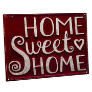Placca in metallo rossa 33x25x0,06h
