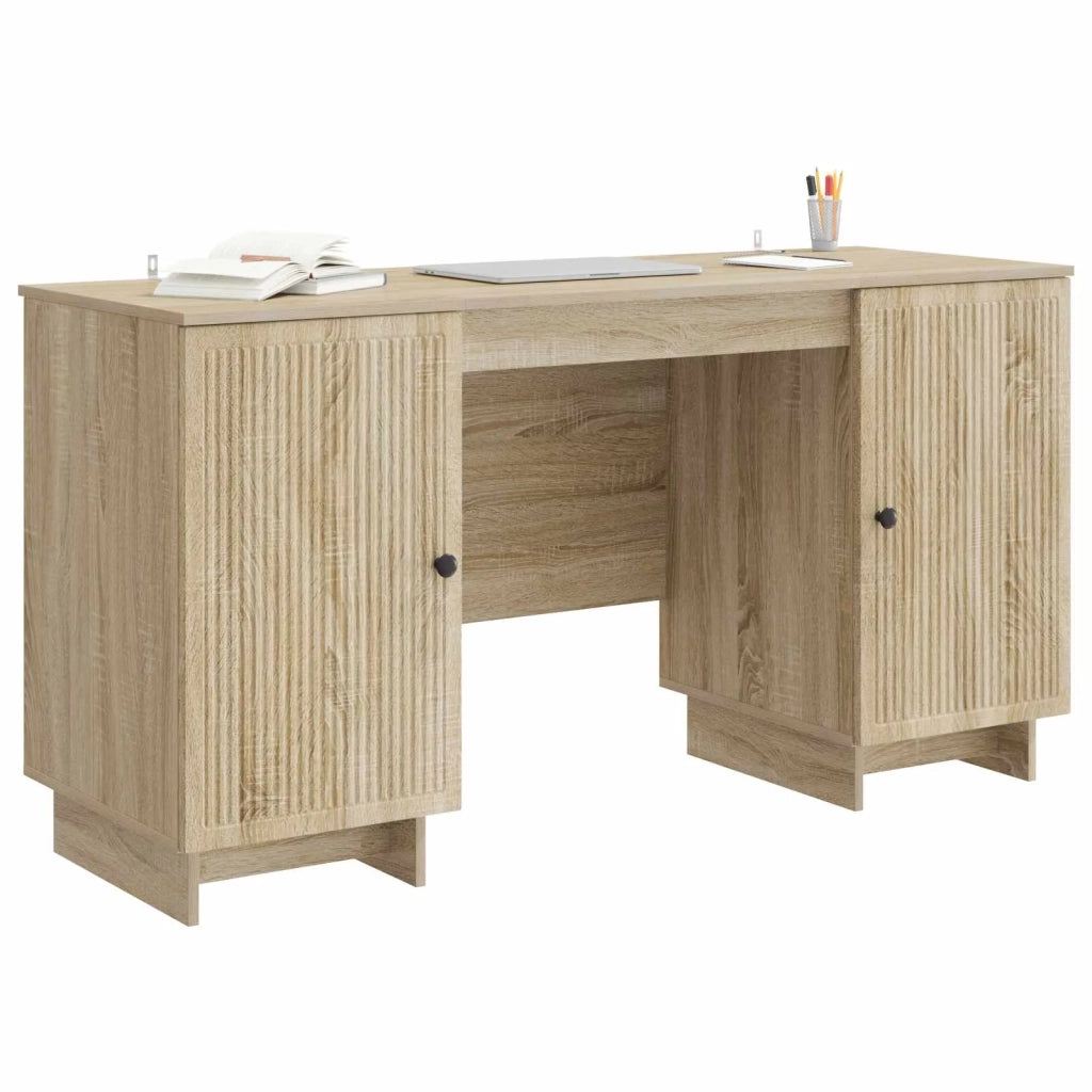 Scrivania | Tavolo da Ufficio Rovere Sonoma Legno ingegnerizzato 142,5 x 50 x 75 cm