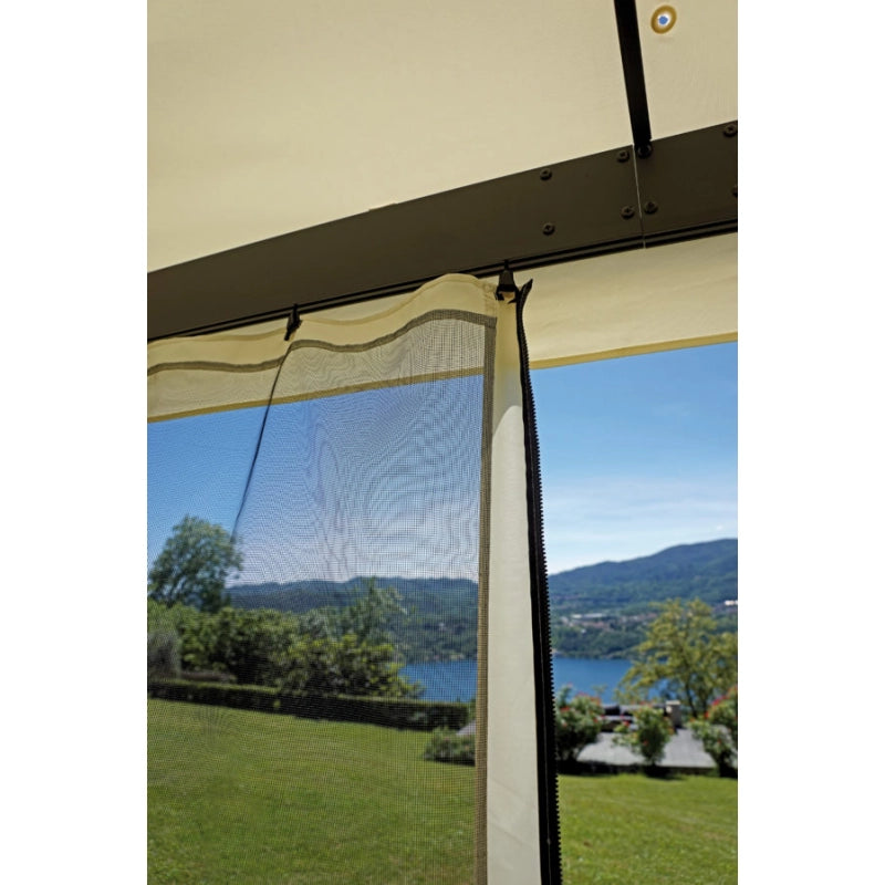 Set zanzariere MOIA per gazebo in alluminio da 3x4 m