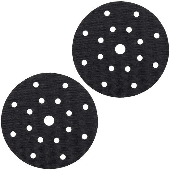 Interface Pad morbido da 150mm - 2 pezzi autoadesivi - Nero - per lucidare e levigare - adatto per macchine pneumatiche ed elettriche