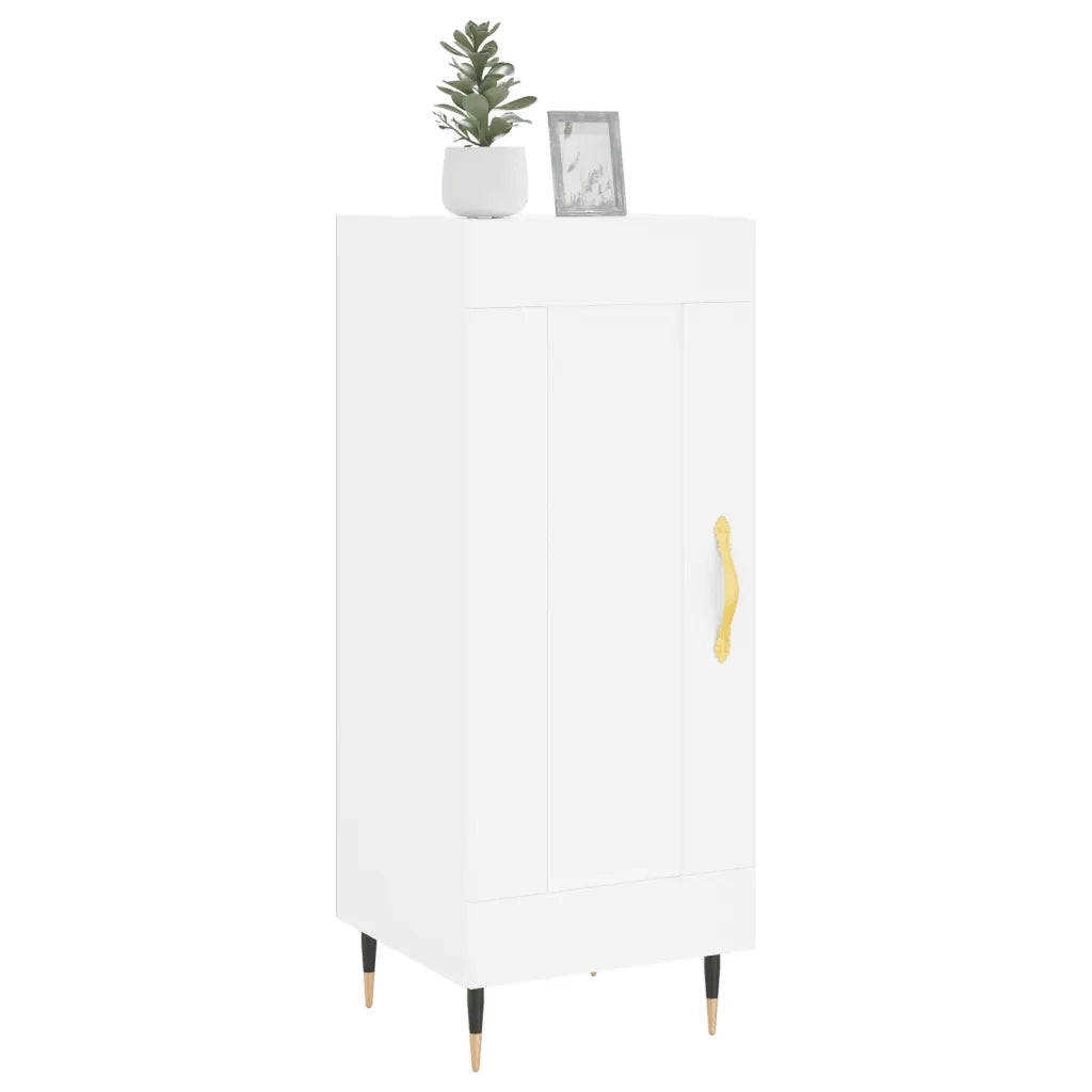 Credenza-Buffet-Armadio da cucina Bianca 34,5x34x90 cm in Legno Multistrato 694109
