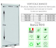 Zanzariera a rullo per finestra scorrevole verticale 100x170cm bronzo