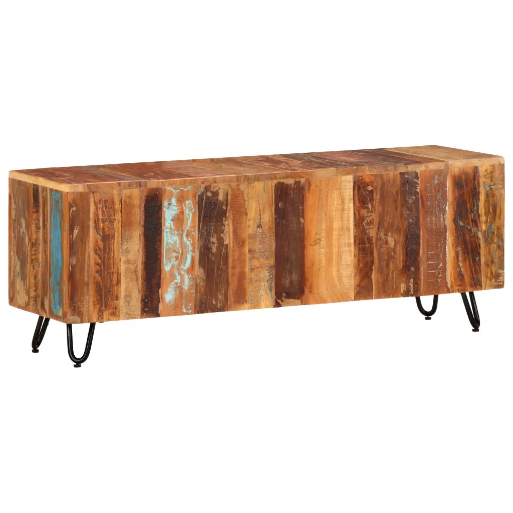Mobile Porta TV 110x30x40 cm in Legno Massello Riciclato 337842