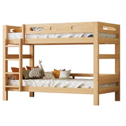 Letto a castello 90×200 cm; letto singolo; separabile in 2 letti singoli; senza materasso; in legno massello; naturale