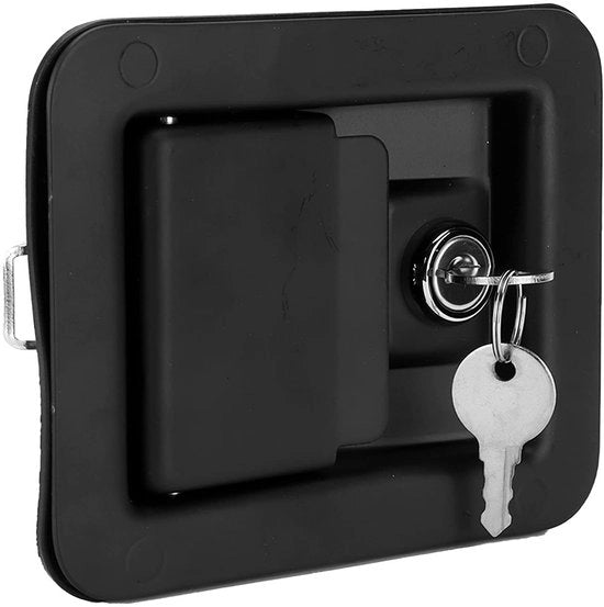 Porta camper in acciaio inossidabile - Azienda per rimorchio - Impermeabile - Duraturo - Nero con ossidazione anodica - Chiusura