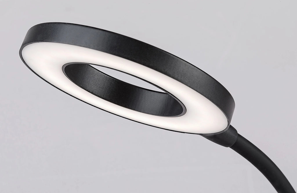 Lampada da scrivania LED nera 5W dimmer Hardin Rabalux