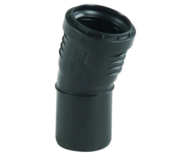 CURVA 15  ° AD INNESTO IN PP CON GUARNIZIONE SERIE SILENT  EE ¸90   GEBERIT
