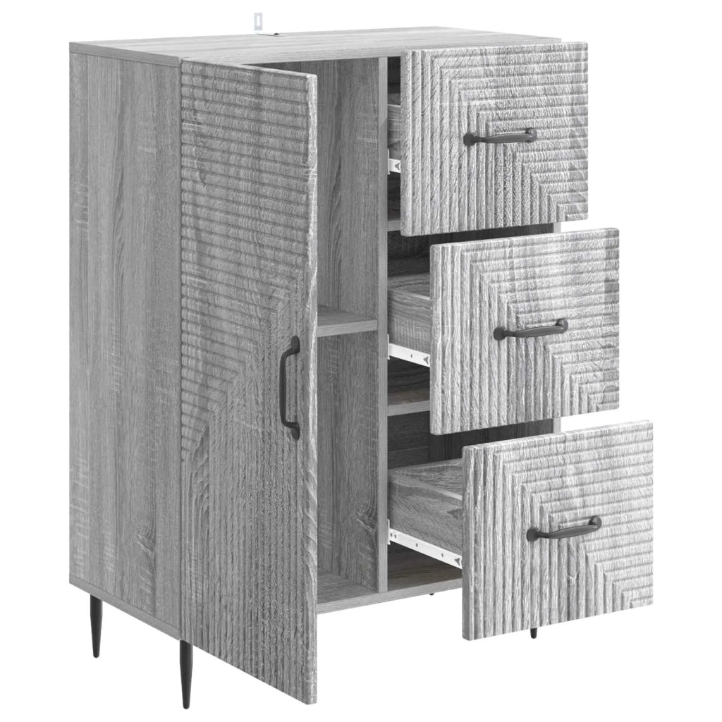 Credenza Grigio Sonoma 66 x 34,5 x 89,5 cm Legno ingegnerizzato 894861