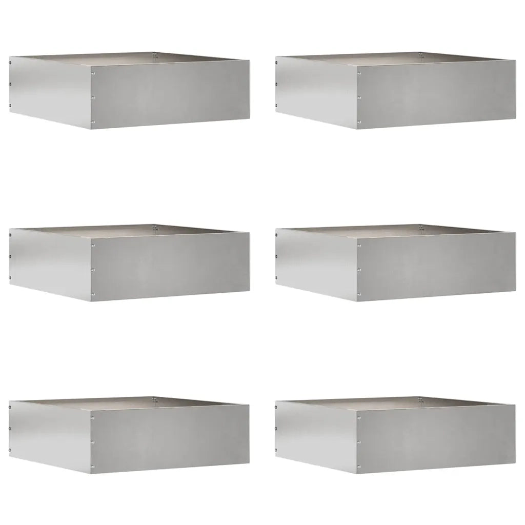 Bordura per Prato 6 pz Argento 40 x 40 x 13 cm CFW5789644