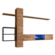 Set di mobili da soggiorno in stile industriale SWITCH M5. Colore rovere.