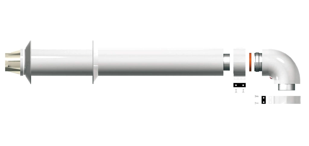 KIT SCARICO COASSAILE CON CURVA PER SCALDINO 60-100 ARISTON 3318000