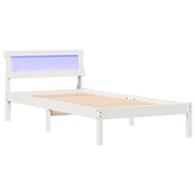 Letto singolo | Letto per adulti | Struttura del letto Bianco 100 x 200 cm Pino massello