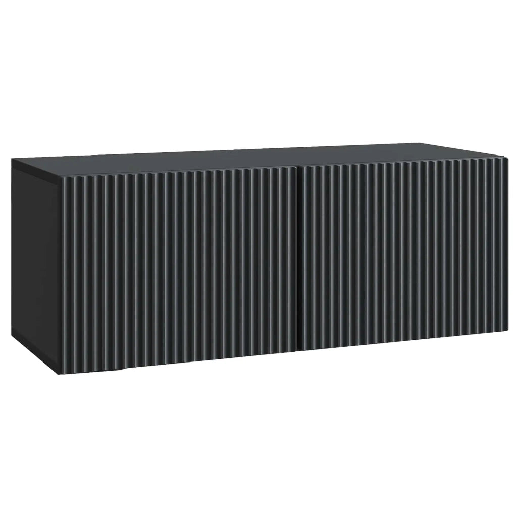 Mobile TV da Muro | Armadietto TV | Mobile Porta TV Nero 78,5 x 31 x 30 cm